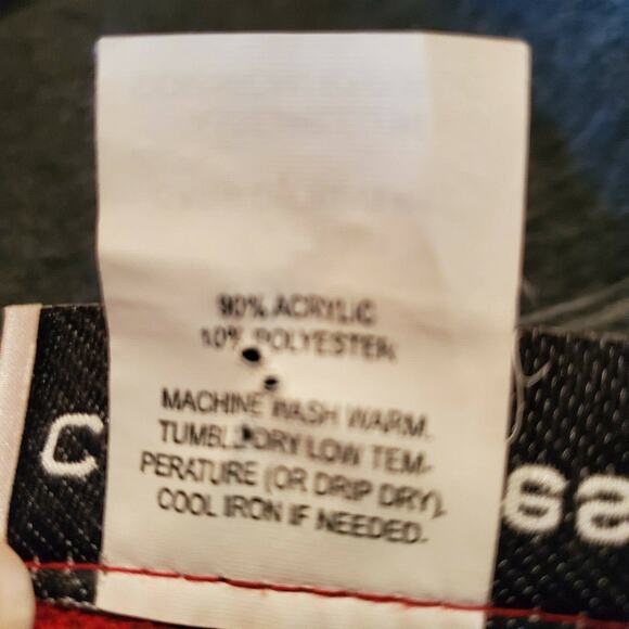 C.D. Petites Cardigan Red to Gray Career Wear Sweater Size Large - Picture 4 of 6